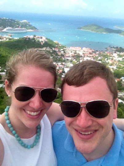 Tad and I at the top of the mountain.