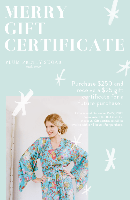 PPS holiday promotion