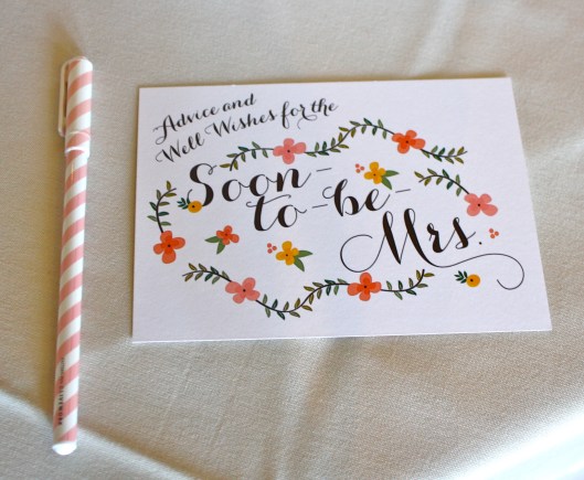 Well wishes from all the guests. Such beautiful words of advice from everyone I love. 