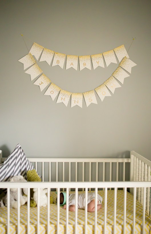 columbus ohio newborn lifestyle baby in crib name sign full